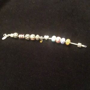 Brighton Charm Bracelet with thirteen charms.